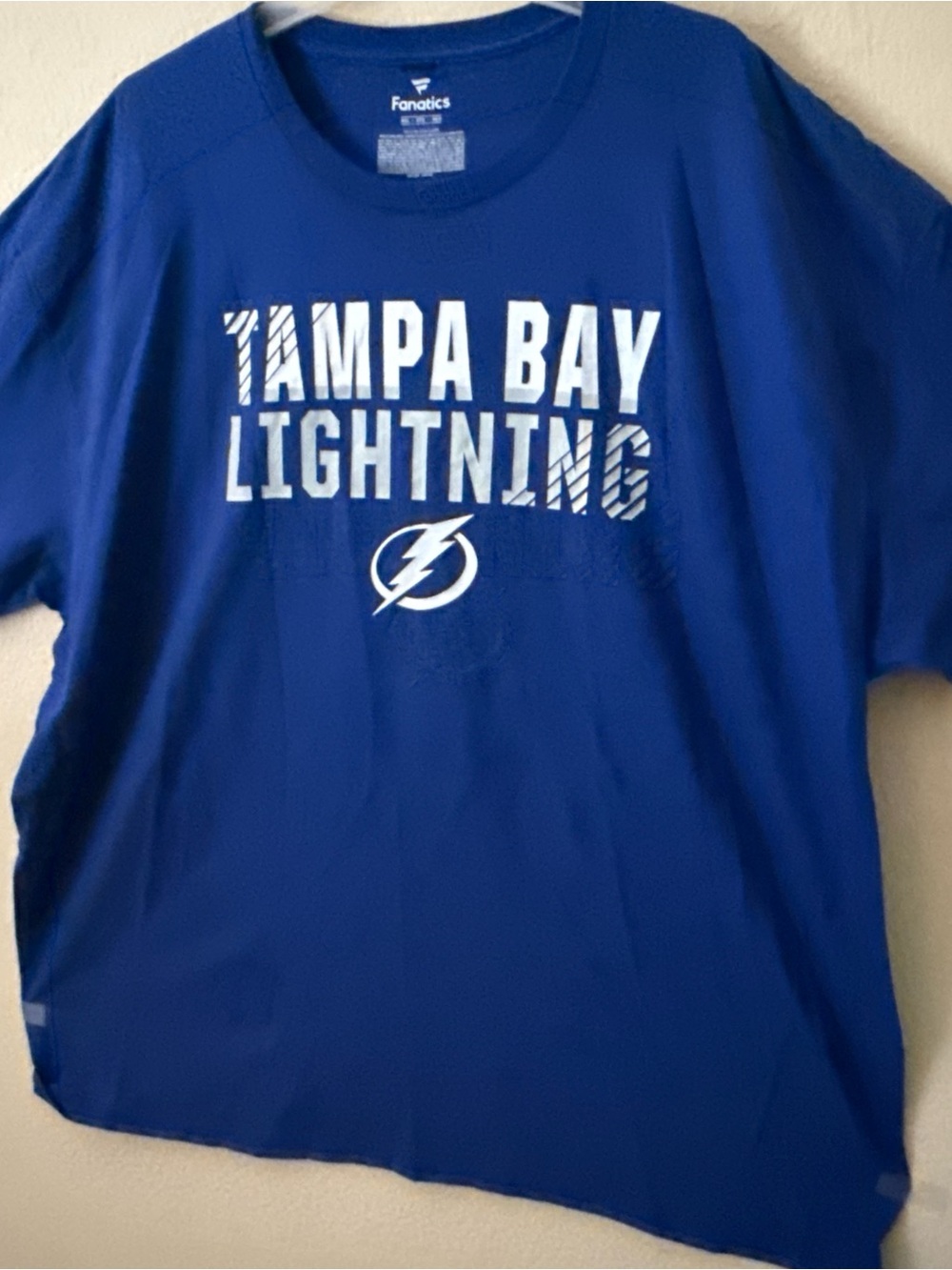 Tampa Bay Lightning Champion Primary Logo Jersey T-Shirt - Blue - Size 3XL- NWOT - Picture 2 of 12